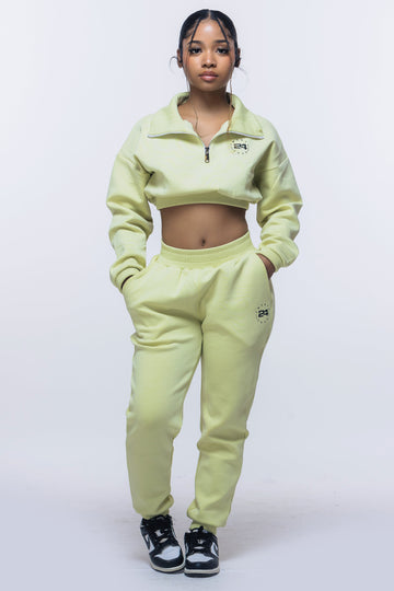Fashion Corset Jogger Sweatshirt Cropped Hoodies Set