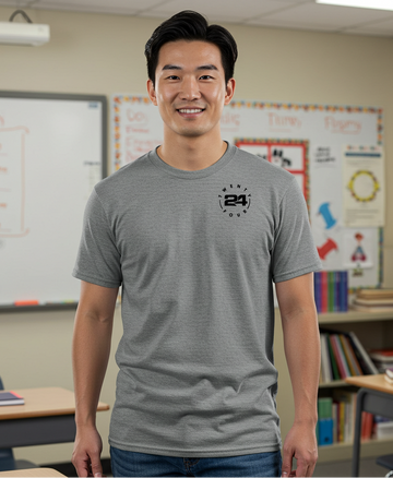 24 Minimal Legacy Tee – Black Logo Edition