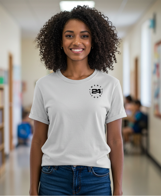 24 Minimal Legacy Tee – Black Logo Edition