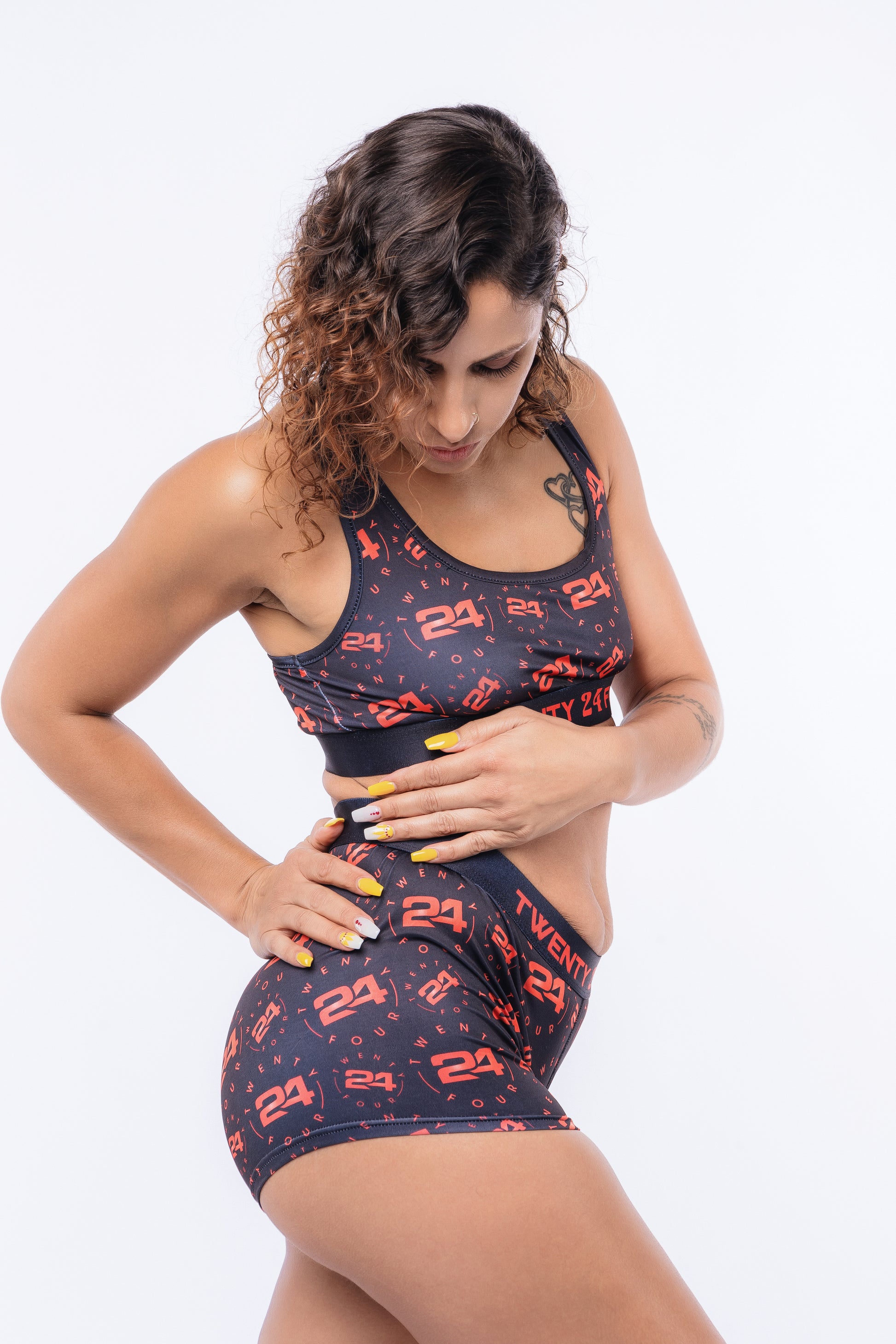 2 PC Sleepwear Rolling Sport Bra
