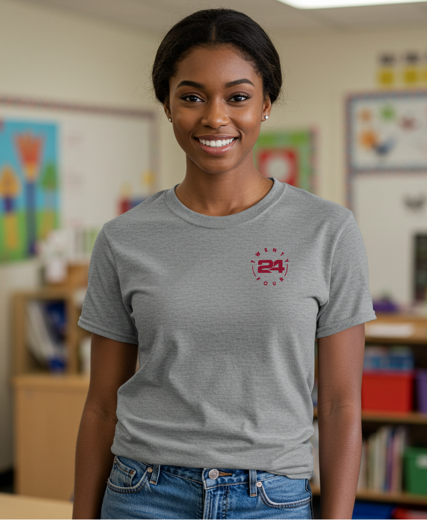 AMS x 24 Legacy Pocket Tee – Maroon Edition