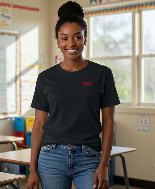 AMS x 24 Legacy Pocket Tee – Maroon Edition