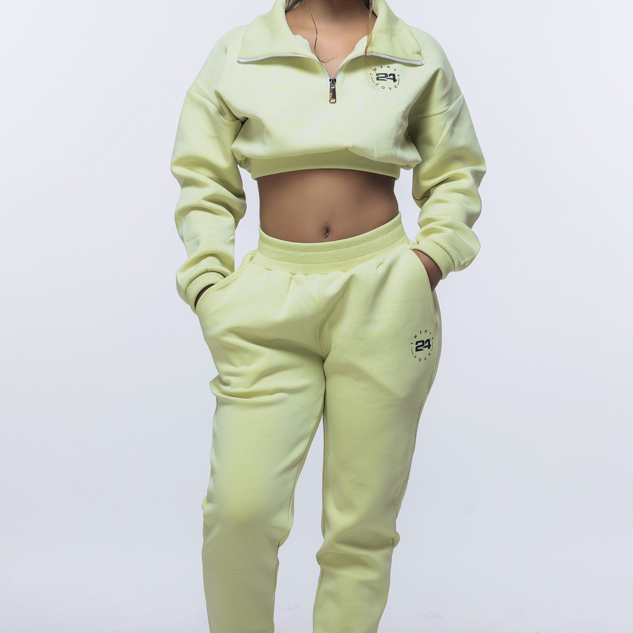 Fashion Corset Jogger Sweatshirt Cropped Hoodies Set
