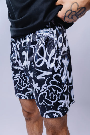 Graffiti Mesh Shorts